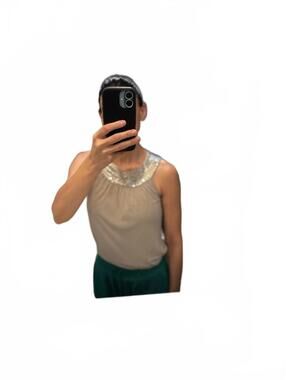 Y2K Vintage Express Top with sequin neckline size xs